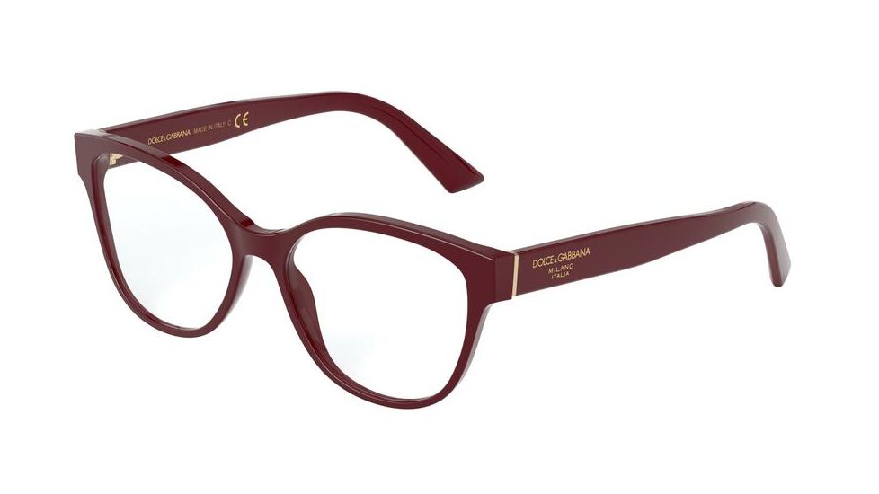 Dolce&amp;Gabbana DG3322 Eyeglass Frames 3091-52 - Bordeaux
