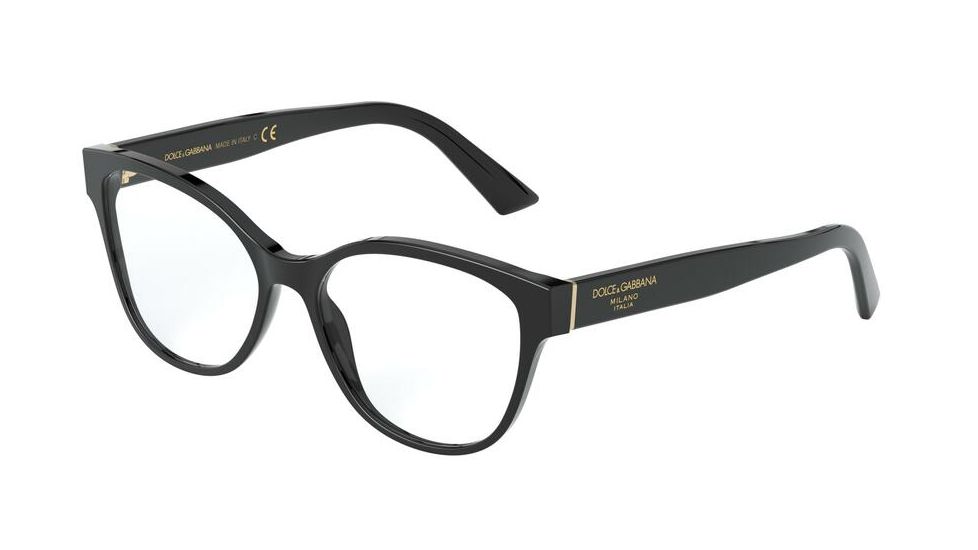 Dolce&amp;Gabbana DG3322 Eyeglass Frames 501-52 - Black