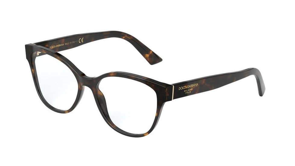 Dolce&amp;Gabbana DG3322 Eyeglass Frames 502-52 - Havana