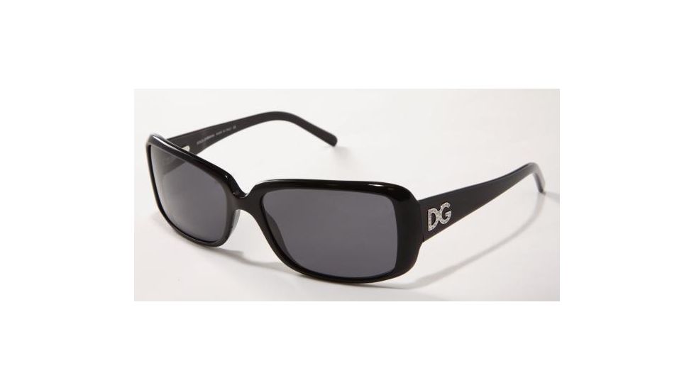 Dolce&amp;Gabbana DG4013B Bifocal Sunglasses - Shiny Black Frame / 55 mm Prescription Lenses, 501-87-5516