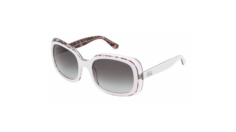 Dolce &amp; Gabanna DG4053 #594/8G - White Top On Animal Prin Gray Gradient Frame