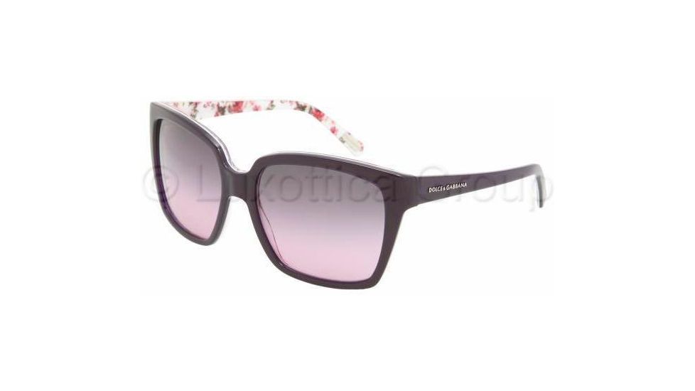 Dolce &amp; Gabbana DG4077M Sunglasses 179290-5817 - Ext Violet/Int Flower Violet Gradient