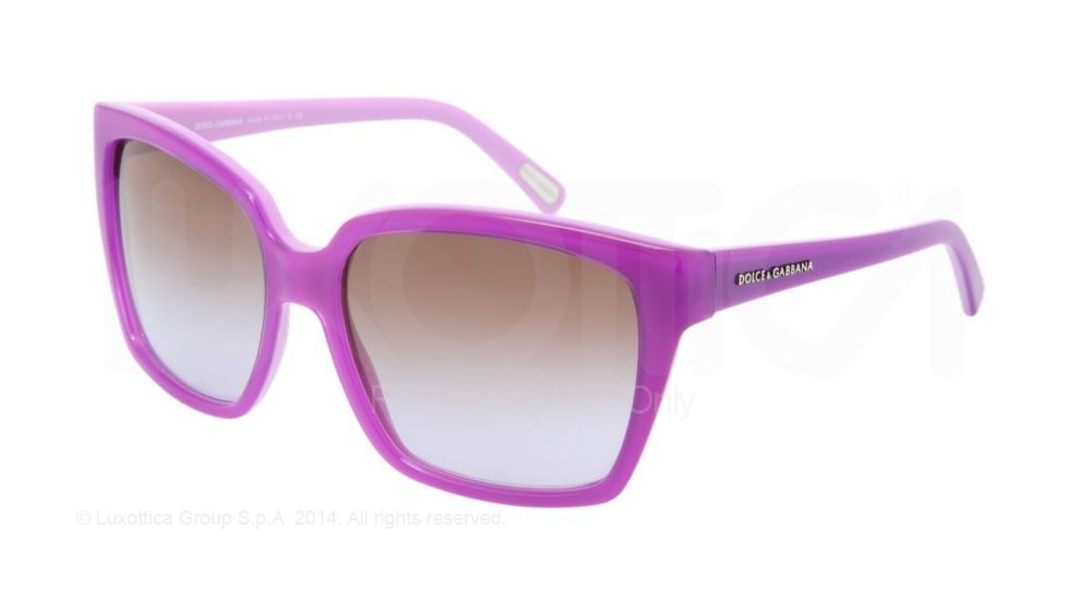 Dolce &amp; Gabbana DG4077M Sunglasses 194168-58 - Top Violet Frame, Brown Gradient Violet Lenses