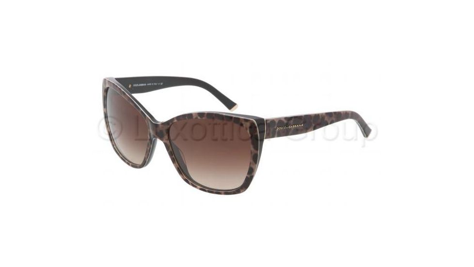Dolce&amp;Gabbana LACE,ANIMALIER,FLOWER,CUBES DG4111M Bifocal Prescription Sunglasses DG4111M-199513-5915 - Lens Diameter 59 mm, Frame Color Brown Leopard
