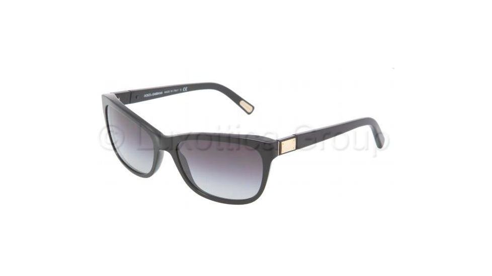 Dolce&amp;Gabbana DG4123 Sunglasses 501/8G-5717 - Black Gray Gradient