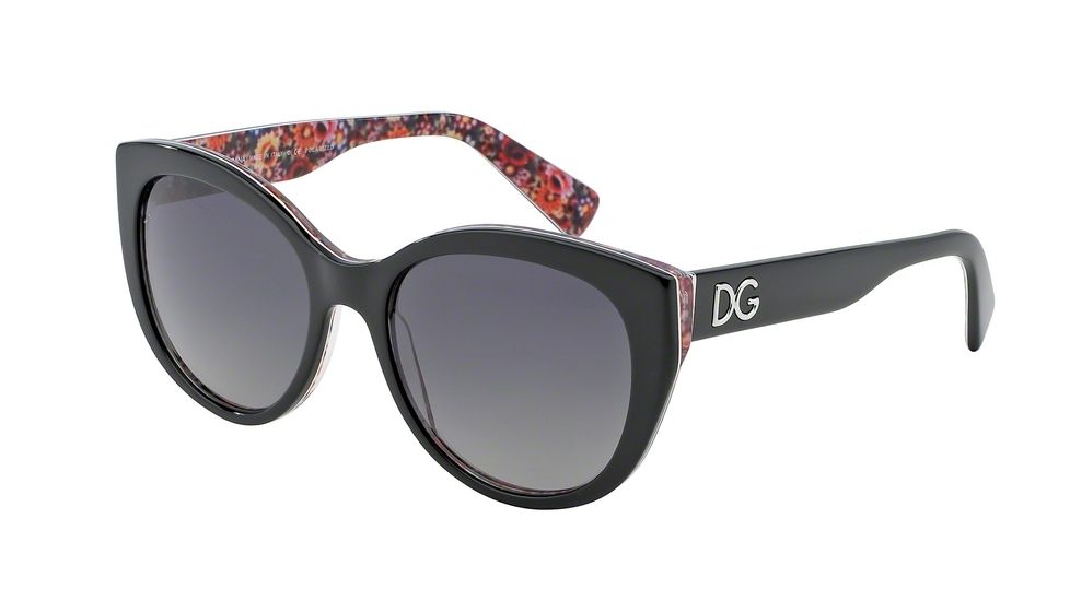 Dolce&amp;Gabbana DG4217 Bifocal Prescription Sunglasses DG4217-2789T3-54 - Lens Diameter 54 mm, Frame Color Top Black On Mosaic
