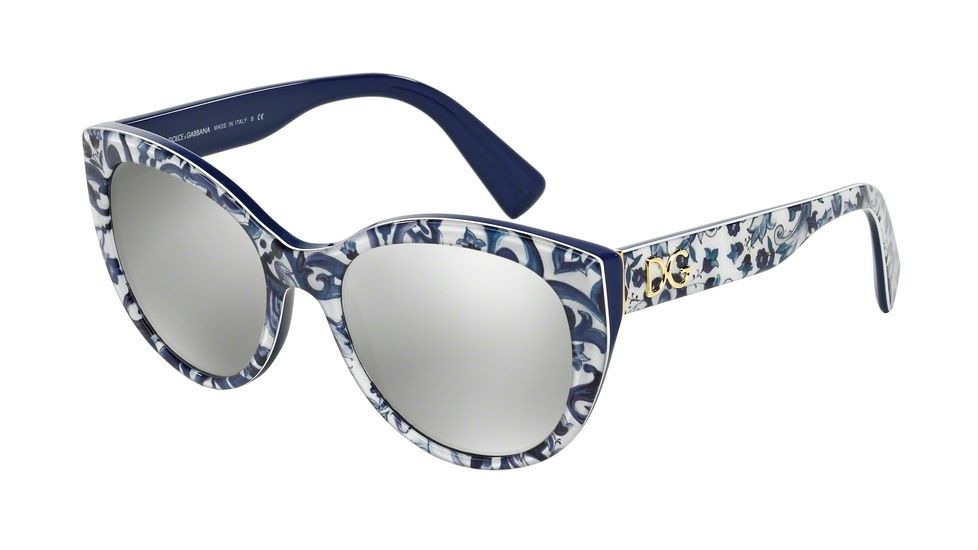 Dolce&amp;Gabbana DG4217 Bifocal Prescription Sunglasses DG4217-29936G-54 - Lens Diameter 54 mm, Frame Color Maioliche Partenopee/blue
