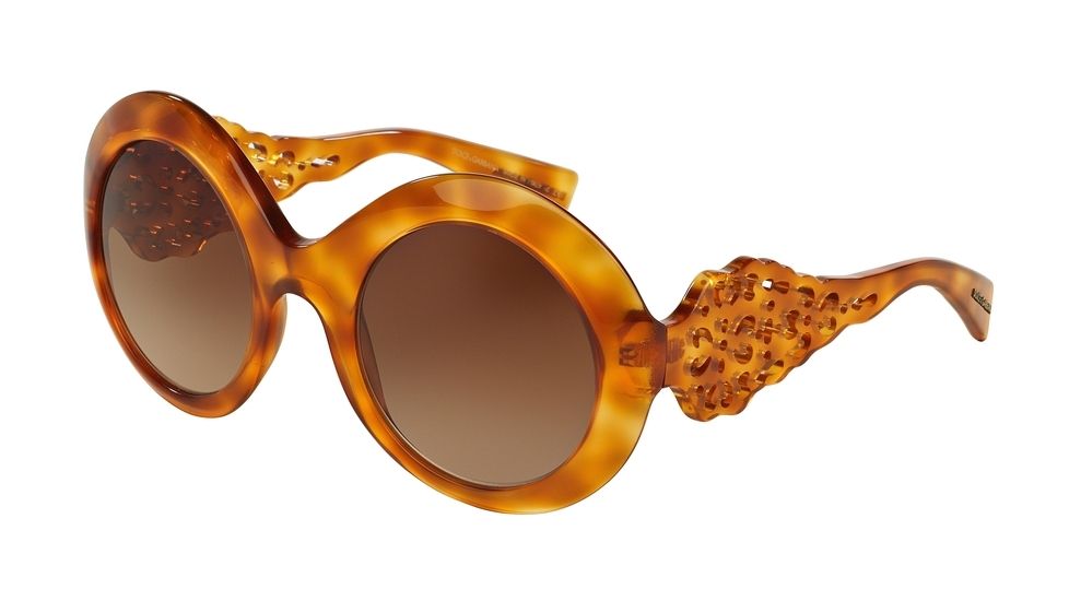 Dolce&amp;Gabbana DG4265 Single Vision Prescription Sunglasses DG4265-512-13-51 - Lens Diameter 51 mm, Frame Color Blonde Havana