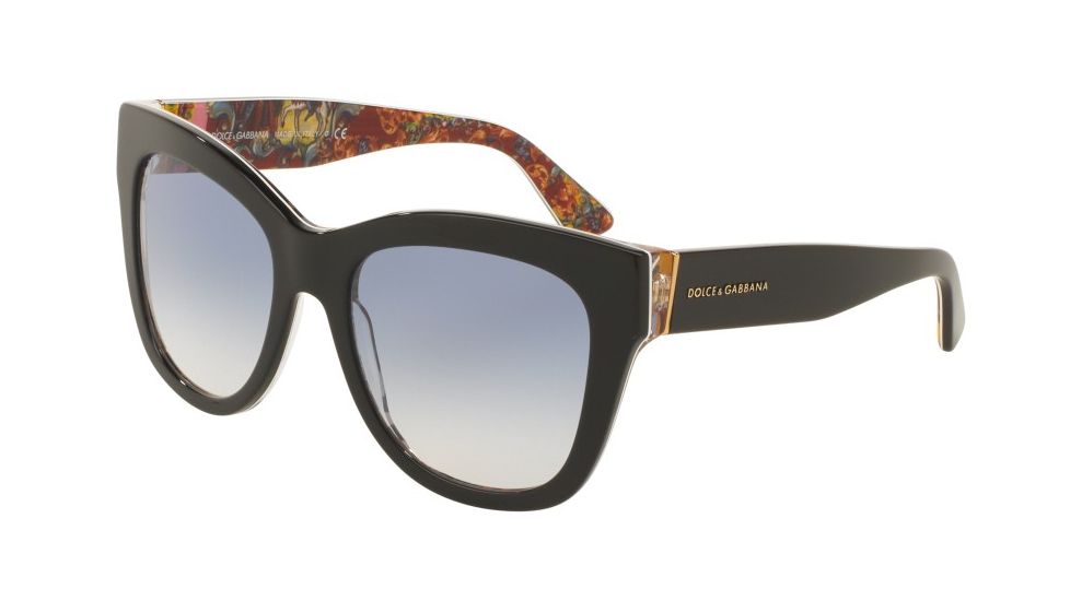 Dolce&amp;Gabbana DG4270F Single Vision Prescription Sunglasses DG4270F-303319-55 - Lens Diameter 55 mm, Frame Color Top Black/handcart