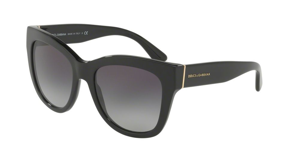 Dolce&amp;Gabbana DG4270F Single Vision Prescription Sunglasses DG4270F-501-8G-55 - Lens Diameter 55 mm, Frame Color Black