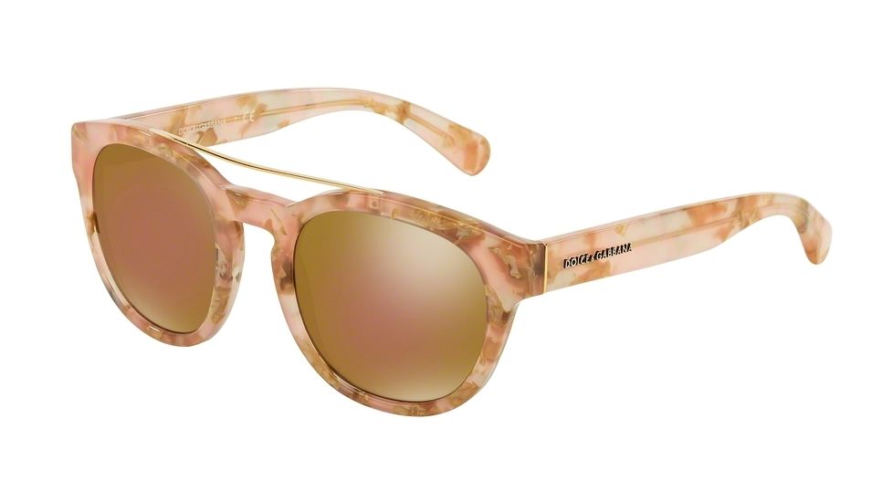 Dolce&amp;Gabbana DG4274 Single Vision Prescription Sunglasses DG4274-2928F9-50 - Lens Diameter 50 mm, Frame Color Powder Marble