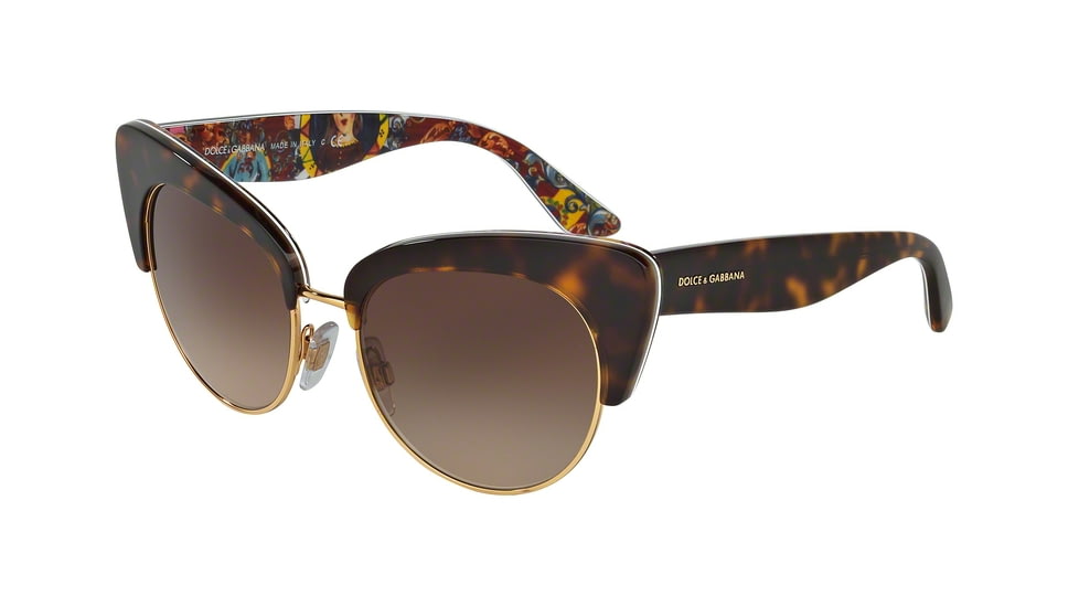 Dolce&amp;Gabbana DG4277 Progressive Prescription Sunglasses DG4277-303713-52 - Lens Diameter 52 mm, Frame Color Top Havana/handcart