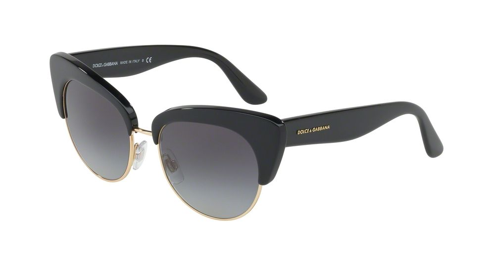 Dolce&amp;Gabbana DG4277 Sunglasses 501/8G-52 - Black Frame, Grey Gradient Lenses