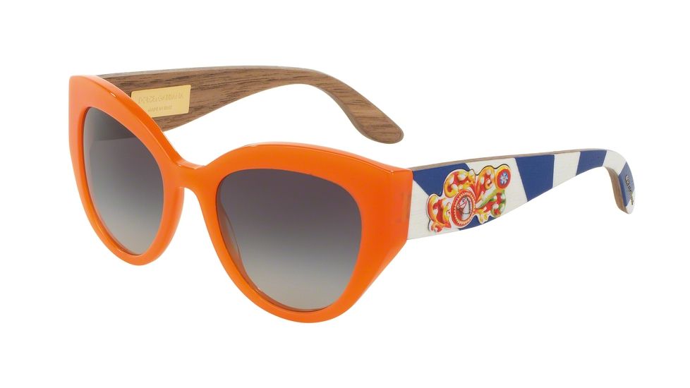 Dolce&amp;Gabbana DG4278 Progressive Prescription Sunglasses DG4278-30468G-52 - Lens Diameter 52 mm, Frame Color Orange