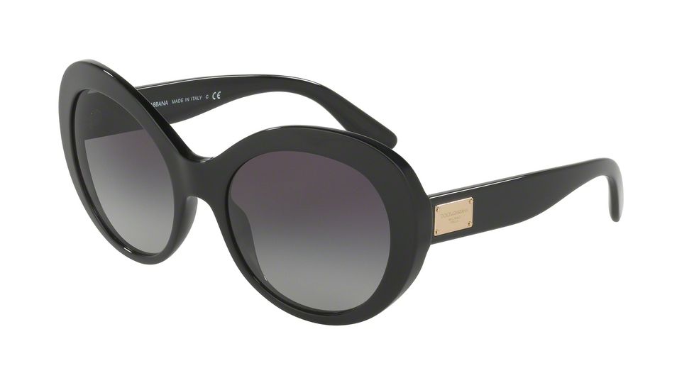 Dolce&amp;Gabbana DG4295F Single Vision Prescription Sunglasses DG4295F-501-8G-57 - Lens Diameter 57 mm, Frame Color Black
