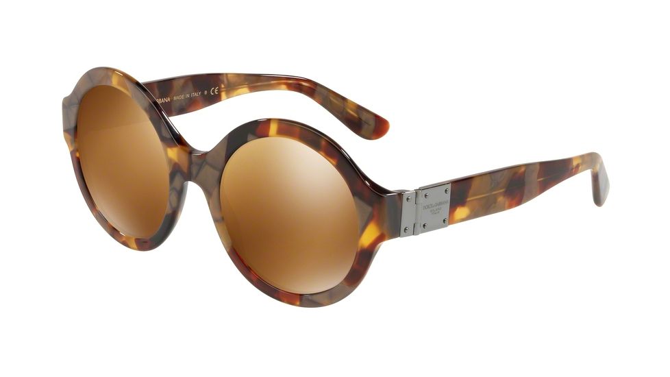 Dolce&amp;Gabbana DG4331F Bifocal Prescription Sunglasses DG4331F-31706H-53 - Lens Diameter 53 mm, Frame Color Havana Pearl Gold