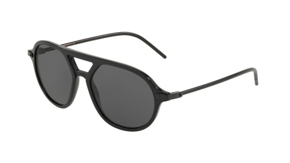 Dolce&amp;Gabbana DG4343F Progressive Prescription Sunglasses, 54mm, Black / Matte Black, DG4343F-501-87-54-PRO