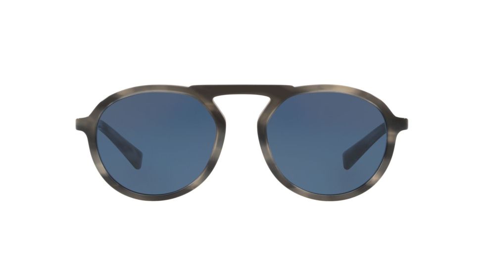 Dolce&amp;Gabbana DG4351F Bifocal Prescription Sunglasses, 54mm, Striped Grey, DG4351F-319980-54-BI