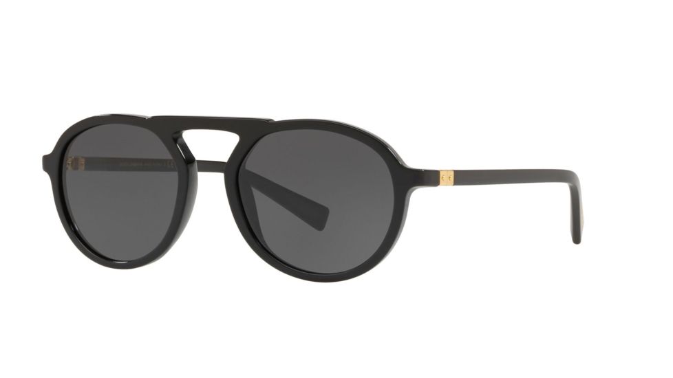 Dolce&amp;Gabbana DG4351F Bifocal Prescription Sunglasses, 54mm, Black, DG4351F-501-87-54-BI