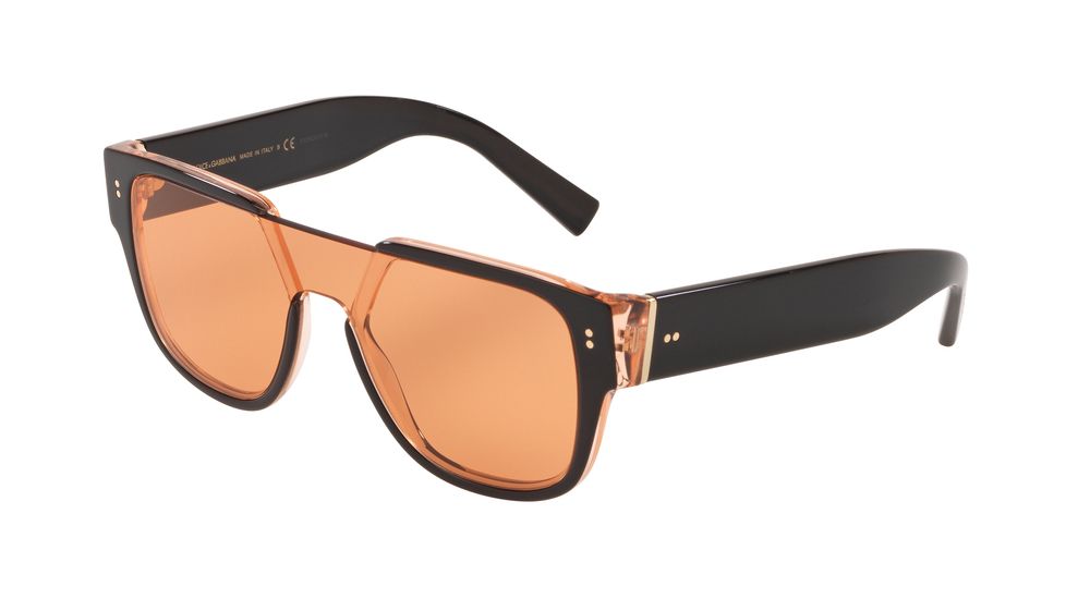 Dolce&amp;Gabbana DG4356 Sunglasses 323974-22 - , Dark Orange Lenses