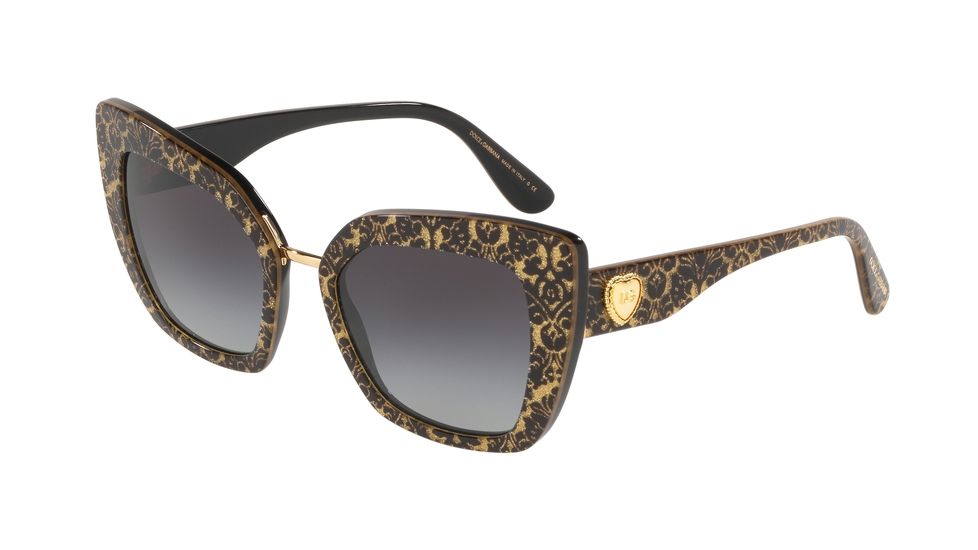 Dolce&amp;Gabbana DG4359F Bifocal Prescription Sunglasses, 52mm, DG4359F-32148G-52-BI
