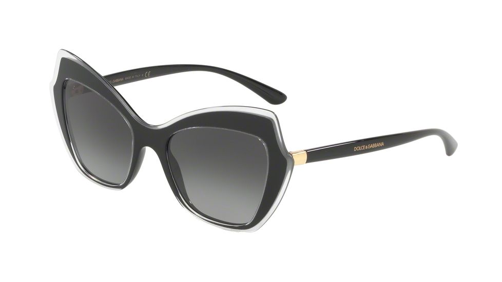 Dolce&amp;Gabbana DG4361 Sunglasses 53838G-52, Grey Gradient Lenses