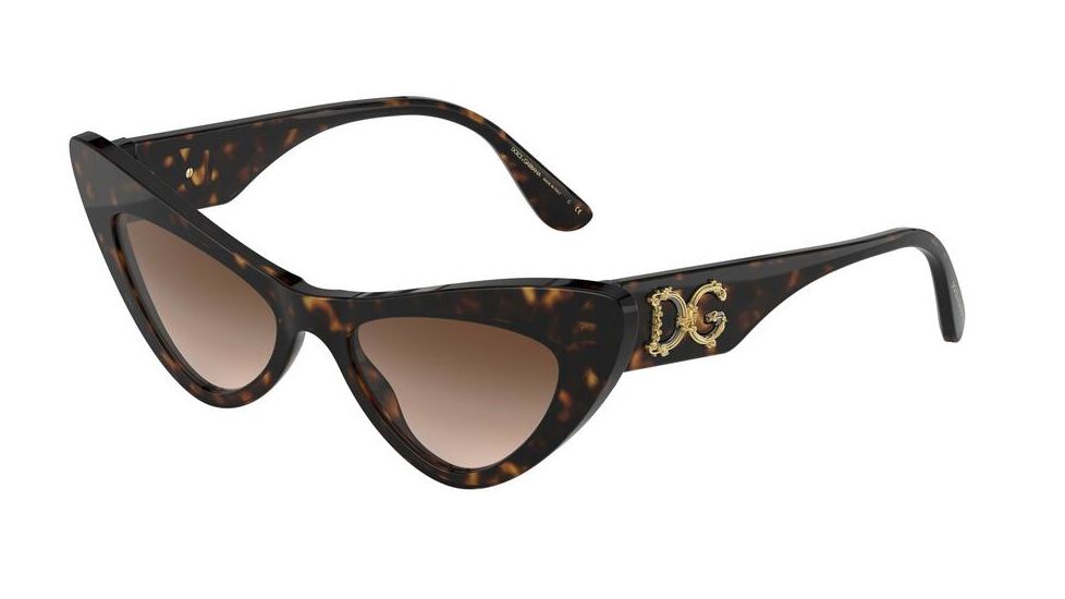 Dolce&amp;Gabbana DG4368F Sunglasses 502/13-52 - , Brown Gradient Lenses