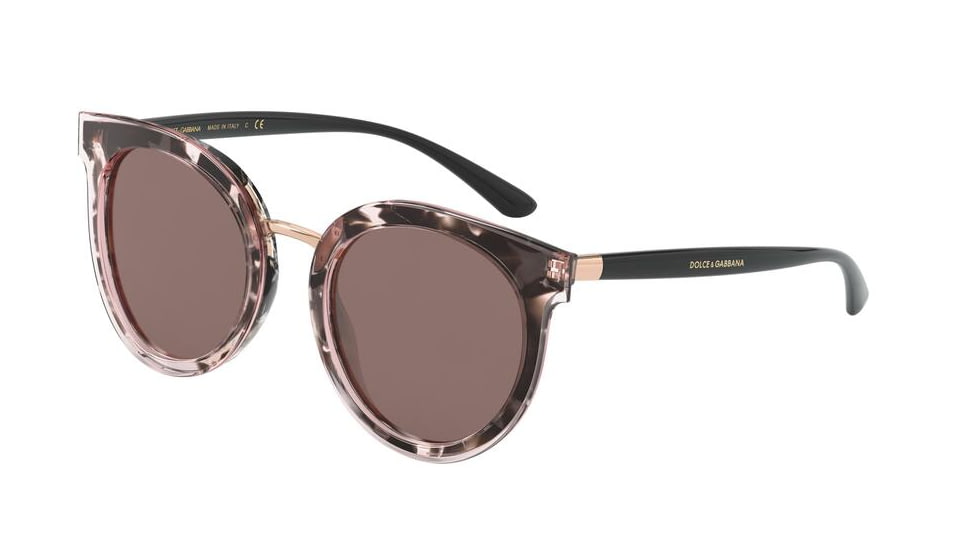 Dolce&amp;Gabbana DG4371F Sunglasses 323608-52 - , Brown Mirr Silver Int Violet Lenses