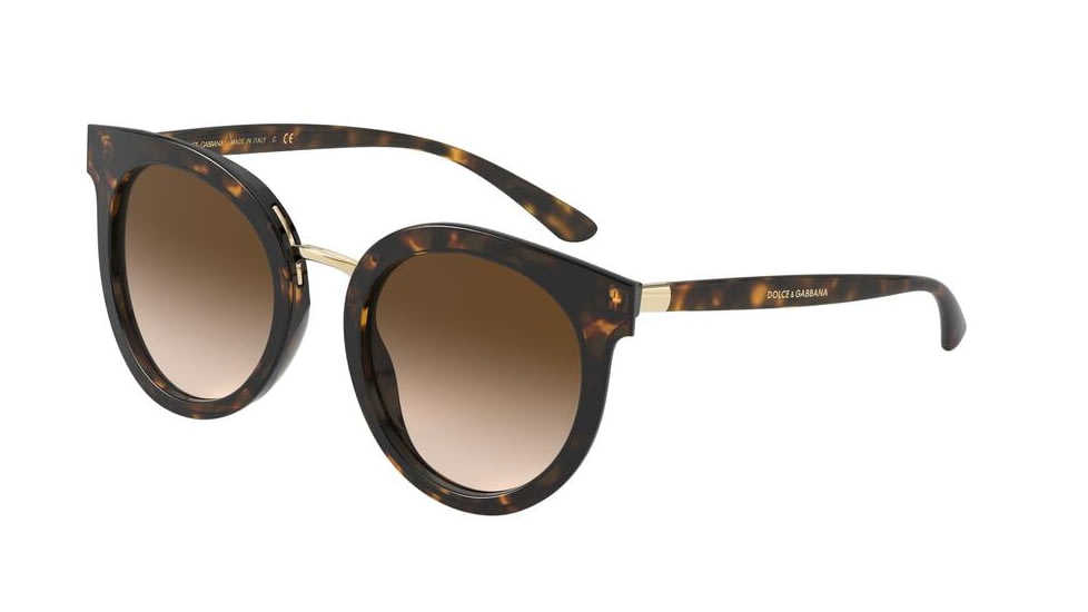 Dolce&amp;Gabbana DG4371F Sunglasses 502/13-52 - , Brown Gradient Lenses