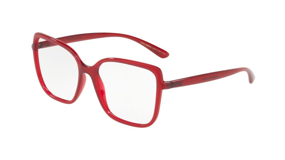 Dolce&amp;Gabbana DG5028 Eyeglass Frames 3091-53 - Transparent Bordeaux Frame