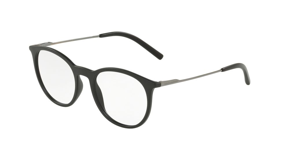 Dolce&amp;Gabbana DG5031 Prescription Eyeglasses, 49mm, Matte Black, DG5031-2525-49-SV
