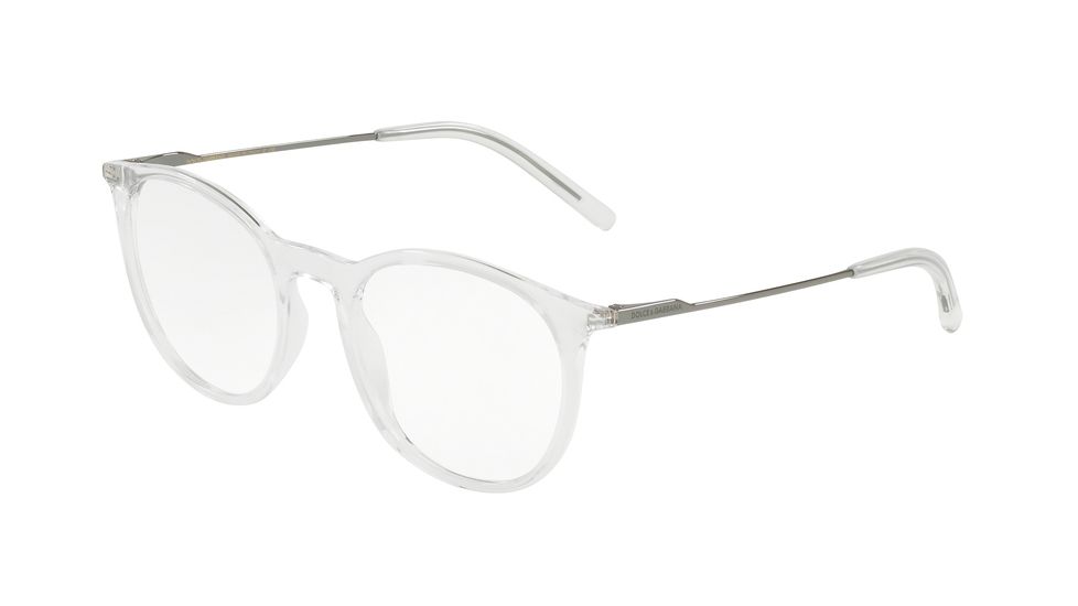 Dolce&amp;Gabbana DG5031 Prescription Eyeglasses, 49mm, Crystal, DG5031-3133-49-SV