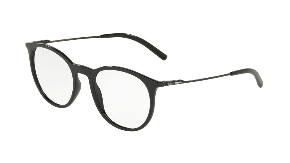 Dolce&amp;Gabbana DG5031 Prescription Eyeglasses, 51mm, Black, DG5031-501-51-SV