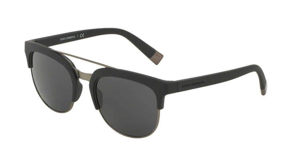 Dolce&amp;Gabbana DG6103 Bifocal Prescription Sunglasses DG6103-193487-55 - Lens Diameter 55 mm, Frame Color Matte Black
