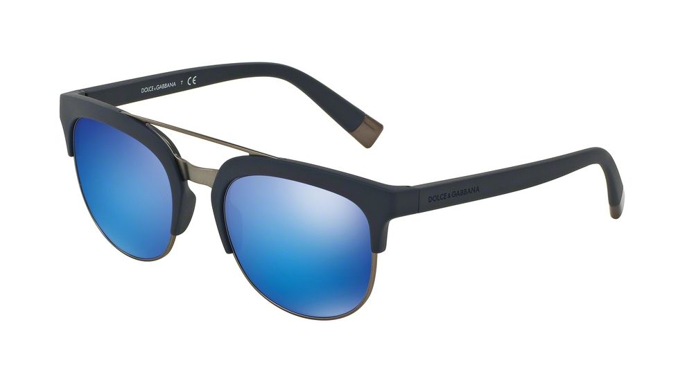 Dolce&amp;Gabbana DG6103 Bifocal Prescription Sunglasses DG6103-303125-55 - Lens Diameter 55 mm, Frame Color Matte Night Blue