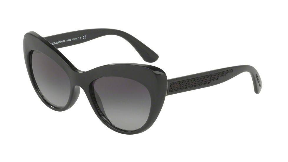 Dolce&amp;Gabbana DG6110 Single Vision Prescription Sunglasses DG6110-501-8G-52 - Lens Diameter 52 mm, Frame Color Black