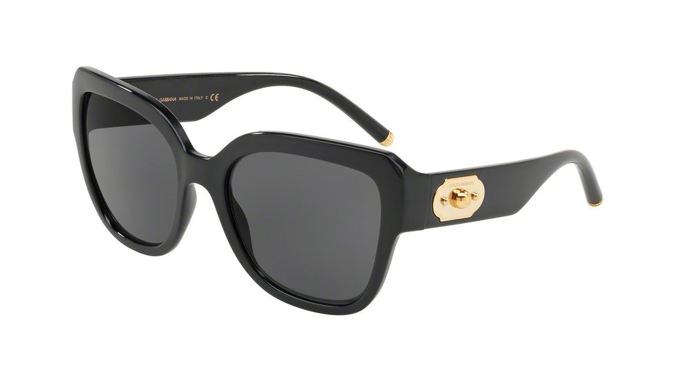Dolce&amp;Gabbana DG6118 Progressive Prescription Sunglasses DG6118-501-87-56 - Lens Diameter 56 mm, Frame Color Black