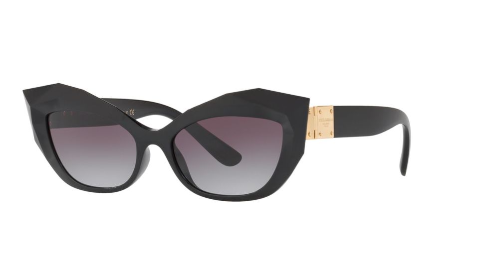 Dolce&amp;Gabbana DG6123 Progressive Prescription Sunglasses, 54mm, Black, DG6123-501-8G-54-PRO