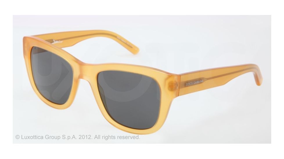Dolce&amp;Gabbana DOMENICO DG4177 Sunglasses 652/87-52 - Honey Frame, Grey Lenses
