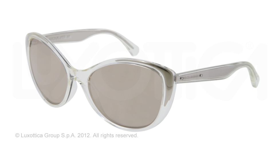 Dolce&amp;Gabbana GOLD PROJECT DG6075K Single Vision Prescription Sunglasses DG6075K-26266G-58 - Lens Diameter 58 mm, Lens Diameter 58 mm, Frame Color Crystal