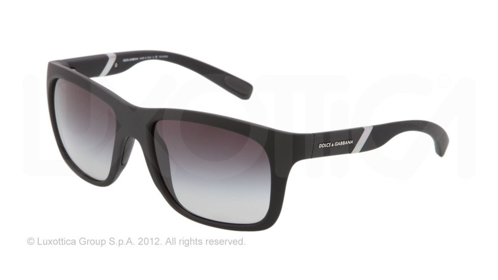 Dolce&amp;Gabbana GYM DG6072 Prescription Sunglasses DG6072-2616T3-56 - Lens Diameter 56 mm, Lens Diameter 56 mm, Frame Color Black