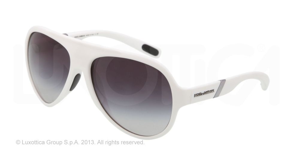 Dolce&amp;Gabbana GYM DG6073 Single Vision Prescription Sunglasses DG6073-26198G-61 - Lens Diameter 61 mm, Lens Diameter 61 mm, Frame Color White