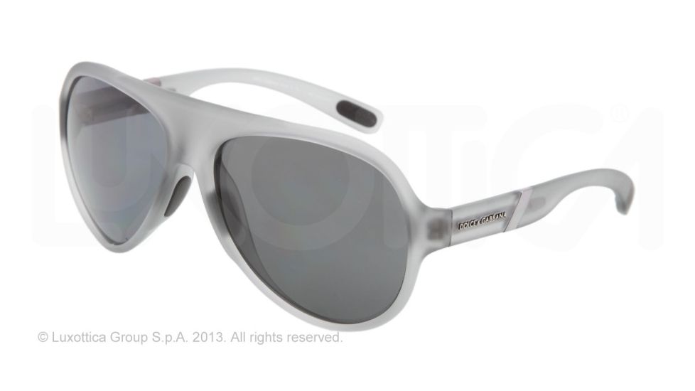 Dolce&amp;Gabbana GYM DG6073 Single Vision Prescription Sunglasses DG6073-262381-61 - Lens Diameter 61 mm, Lens Diameter 61 mm, Frame Color Light Gray