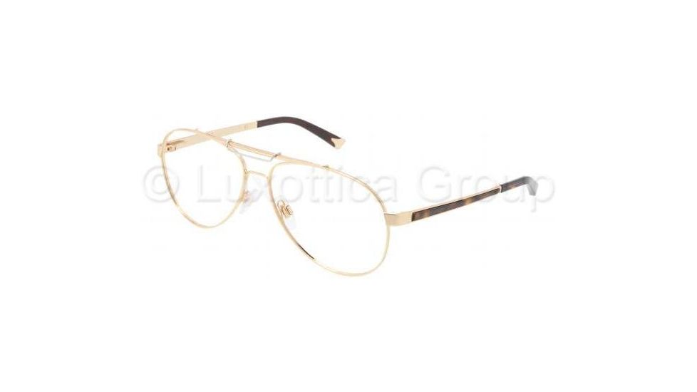 Dolce&amp;Gabbana Iconic evolution DG1223 Progressive Prescription Eyeglasses 034-5614 - Gold Frame