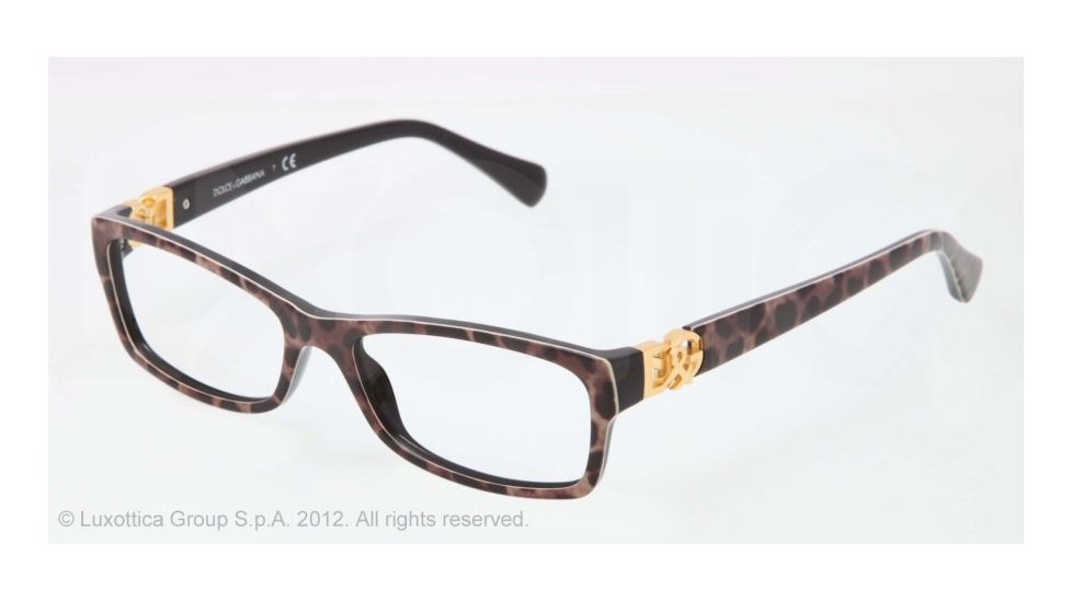 Dolce&amp;Gabbana ICONIC LOGO DG3147P Bifocal Prescription Eyeglasses 1995-51 - Animalier Frame, Demo Lens Lenses