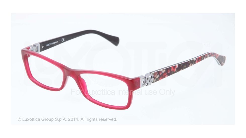 Dolce&amp;Gabbana ICONIC LOGO DG3147P Bifocal Prescription Eyeglasses 2782-51 - Opal Bordeaux Frame