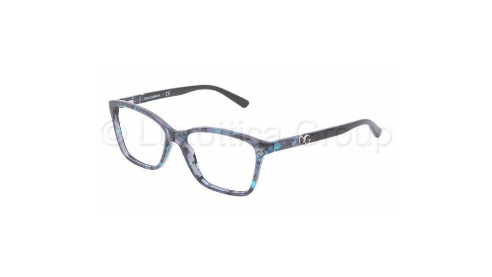 Dolce&amp;Gabbana ICONIC LOGO DG3153P Eyeglass Frames 2689-5415 - Blue Marble Frame, Clear Lenses