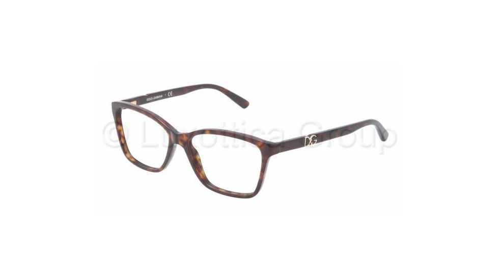 Dolce&amp;Gabbana ICONIC LOGO DG3153P Eyeglass Frames 502-5215 - Havana Frame