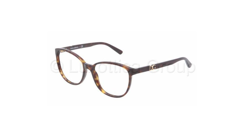 Dolce&amp;Gabbana ICONIC LOGO DG3154P Progressive Prescription Eyeglasses 502-5216 - Havana Frame