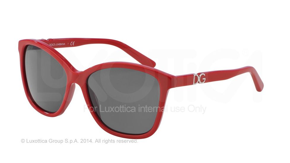 Dolce&amp;Gabbana ICONIC LOGO DG4170PM Bifocal Prescription Sunglasses DG4170PM-588-87-57 - Lens Diameter 57 mm, Frame Color Red